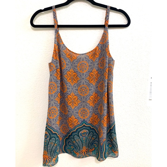 Cabi Arabesque Boho Pattern Tank Top Style 3082 - Picture 3 of 7